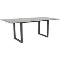 Stern Kufentisch Aluminium/Silverstar