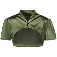 MADELEINE Bolerojacke mit Stehkragen in khaki | Gr.: 42