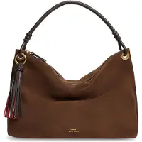 Tommy Hilfiger Handtasche Th Statement Leather Bag Suede AW0AW18402 Braun