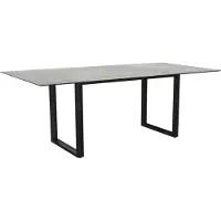 Stern Kufentisch Aluminium/Silverstar