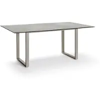 Stern Kufentisch Aluminium/Silverstar