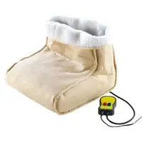 Pearl Kuscheliger 2in1-Fußwärmer mit Vibrationsfunktion und Fernbedienung