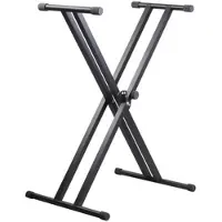Auviso E-Piano-Ständer, höhenverstellbar von 30 - 95 cm, Auflage-Tiefe 32 cm