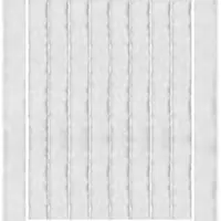 Arsvita Flauschvorhang 80x185 cm Unistreifen weiß