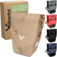 Famanu 2-in-1 Fahrradtasche aus recyceltem Kunststoff - 100% wasserdicht, 23-28 Liter