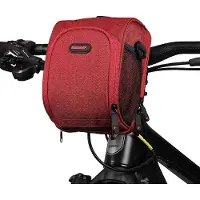 Famanu Fahrradtasche wasserdicht - Schwarz/Rot/Kaki