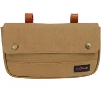 Famanu Fahrradtasche aus hochwertigem Canvas und Leder - Schwarz