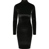 Urban Classics Velvet For Turtle Neck Langarmkleid