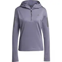 Adidas Damen Own The Run Wintertauglicher Lauf Kapuzenhalbreißverschluss Preloved Violet