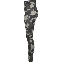 Urban Classics Damen-Leggings mit hoher Taille, Camo Tech, dunkle Camouflage, Größe XL