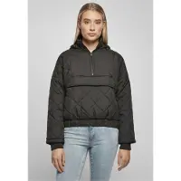 Urban Classics Ladies - Oversized Diamond Jacke schwarz - M