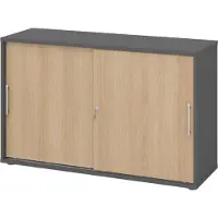 Bümö Schiebetürenschrank office - 2 Ordnerhöhen
