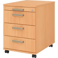 Bümö office Rollcontainer - 3 Materialschubladen
