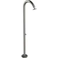 Edelstahl Eichenwald Modell 35 Gartendusche Nemo mit Piezo Taster