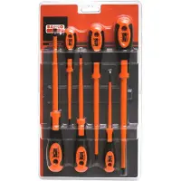 Bahco Set Of 6 Ph1ph2 Slotted And Phillips Screwdrivers With Rubber 3-6.5 Mm Griff