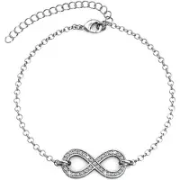 MYC Paris Infinity Eight Armbänder - Silber und Kristall
