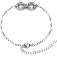 MYC Paris Infinity Eight Armbänder - Silber und Kristall