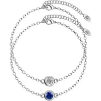MYC Paris Geburtsstein-Armbänder – Silber, Kristall und Blau
