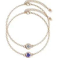 MYC Paris Geburtsstein-Armbänder – Roségold, Kristall und Lila