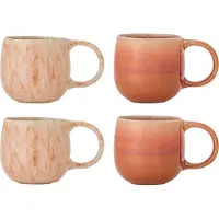 Bloomingville Roselyn-Tassen, rosa, 4er-Set