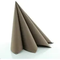 Sovie HORECA Serviette Braun aus Linclass Airlaid 40 x 40 cm, 50 Stück