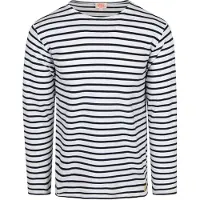 Armor lux Streifenshirt Weiß Dunkelblau Gestreift Herren Mariniere