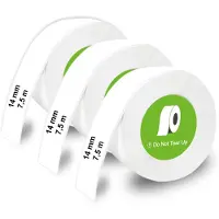 Olympia 3 x 1 Endlospapierrolle für Etikettendrucker weiss 14,0, mm x 7,5 m