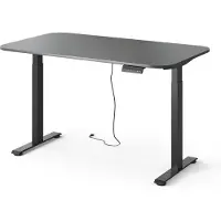 Vicco höhenverstellbarer elektrischer Schreibtisch Elevate Schwarz/Anthrazit 140 x 80 cm 2 Motoren, Model 58664