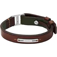 Fossil Machine Leder Men's Bracelet JF04963040