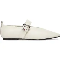 Tommy Hilfiger Ballerinas Tjw Ballerina Buckle EN0EN03019 Weiß