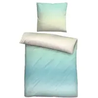 Biberna Bettwäsche Farbverlauf Baumwoll Seersucker Einzelbett, 2tlg.