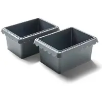 Coolinato 2tlg. Set Airfryer-Backformen Platin Silikon bis 230°C