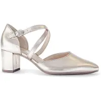 Gabor 1.343.32_6, Peeptoes & Slingpumps in Beige, metallik für Damen, Größe 39