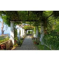 Papermoon Fototapete "Pergola Villa St Michele", bunt, B:2,5m L:1,86m, Vlies, Tapeten, Fototapete