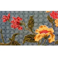 Papermoon Fototapete "Batikmuster", bunt, B:4m L:2,6m, Vlies, Tapeten, Fototapete