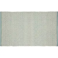 PAD Fußmatte "ANGIE, Schmutzfangmatte", opal, weiß, B:60cm H:8mm L:90cm, Kunstfaser, Teppiche, Fußmatte, Rauten Muster, In- und Outdoor geeignet, auch als Läufer erhältlich