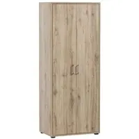 Proregal Möbelpartner Aktenschrank Fox | Tall | HxBxT 164x65x41cm | 2 Flügeltüren | Eiche | Büroschrank von