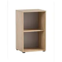 Proregal Aktenregal Swan Small HxBxT 84 x 51 x 41 cm 2 Fächern Eiche & Weiß