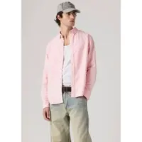 Levi's Langarmhemd "AUTHENTIC BUTTON DOWN", Herren, Gr. M, N-Gr, rosa (au natural garment dye), Web, Obermaterial: 100% Baumwolle, Hemden Langarmhemd, mit Ton-in-Ton Logostickerei auf der Brust