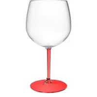 Gold Plast 6 Mehrweg Cocktail Gläser Gin & Tonic rot Tritan 582ml Wiederverwendbar Kunststoff unzerbrechlich
