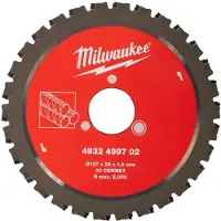 Milwaukee Zubehör 4932499702 Kreissägeblatt für Betonstahl 137 x 28 x 1,6 PM 30T