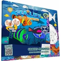 HOBBY2YOU - Clay painting on canvas 30x40cm - The Ocean (777680)