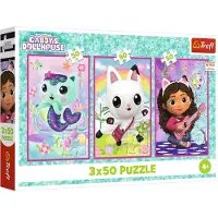 Trefl Gabby's Dollhouse Puzzles 3x50 Teile