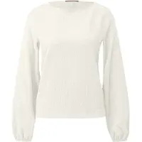 QS -qs T-shirts Offwhite Größe: L | Longsleeves Outlet | Damen | Weiß