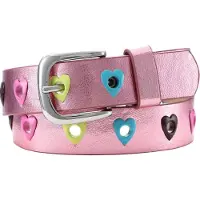 Playshoes PU-Gürtel Herzchen pink in Pink | Gr.: 60 cm