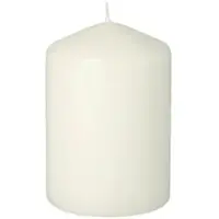 Papstar 8 X Stumpenkerze Ø 69 mm · 100 mm weiss