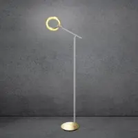 ESCALE Select Midnight LED-Leseleuchte-Körper/body Aluminium geschliffen-Kopf/head Gold