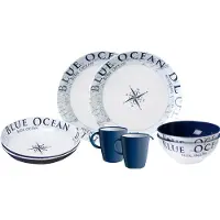 Brunner Tête-à-Tête Geschirrset 8 teilig 2 Personen Blue Ocean