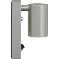vidaXL Außenwandleuchte Silber 6,5 x 10,5 x 16 cm Edelstahl und Glas