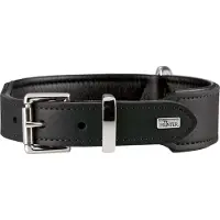 Hunter Halsband Basic 50 nickel, Hals 35-43 cm schwarz
